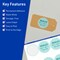 Avery TrueBlock Matte White Paper Labels, 2-1/2" diameter Round Scalloped